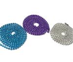 Customized Color Plated Steel Keychain , Bead Ball Dogtag Chain