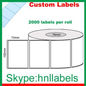 Wholesale Thermal Transfer Labels 102 x73/1 Plain Transfer Roll Removable, 2,000Lpr, 76mm core from china suppliers