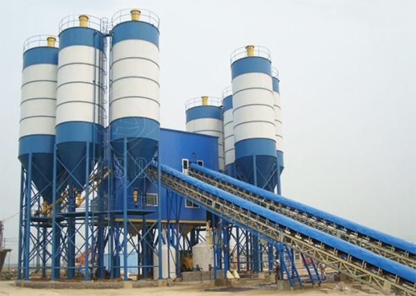 Large Capacity Stationary Cement Concrete Batching Plant For Construction