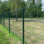 PVC Coated 3d Welded Wire Fence Curved Metal Garden Fencing 2.3m*3m