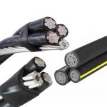1KV PVC / XLPE / PE Insulated Overhead Electric Transmission Aerial Bundled
