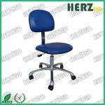 Ergonomic ESD Cleanroom PU Leather Adjustable Lab Chairs 440 -580mm Adjust
