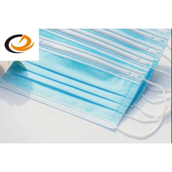 Sterilized Non Woven Face Mask 3 Layer Type Soft Feeling 17.5x9.5cm