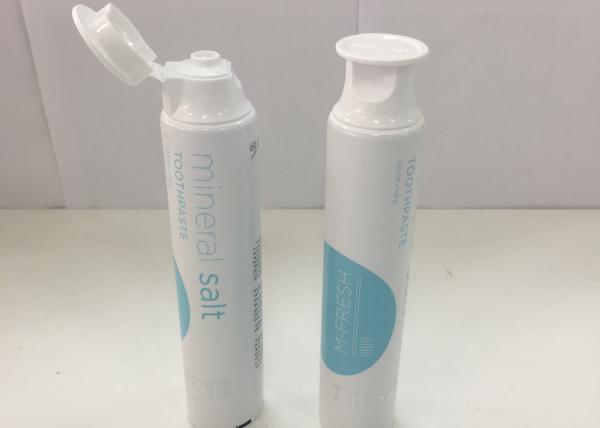 DIA 35 * 144.5mm Flexible AL Tooth Paste Tube With Silkscreen / Stamping