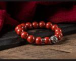 Feng Shui Bracelet For Women Lady Cinnabar Jade Gourd Bracelet Wealth Luck And
