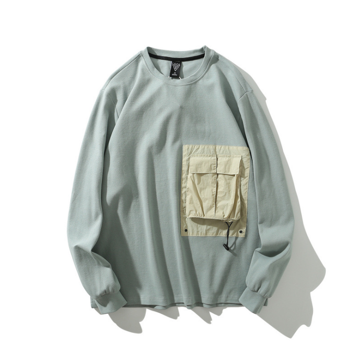 Wholesale Contrast Color Men Oversize Crewneck Custom boy sweatshirt