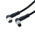 Round Waterproof Cable Connector Device Black White color
