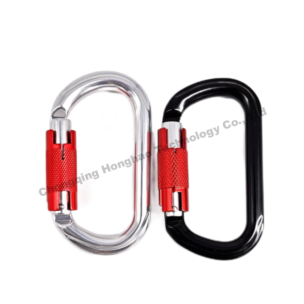 25KN O Shape Auto Lock Carabiner Essential Hardware for Outdoor Climbing Enthusiasts