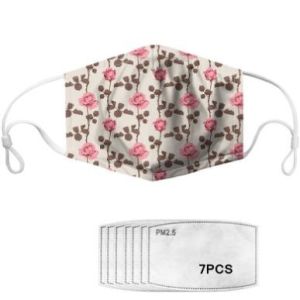 Wholesale Non Disposable Breathable Floral Print Cloth Face Mask from china suppliers