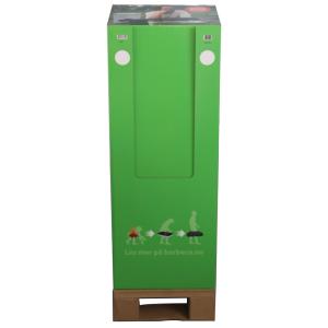 Wholesale Square Shape Cardboard Shipper Display Green Color Varnishing Surface Treatment from china suppliers
