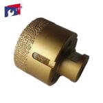 Golden Porcelain Tile Drill Bit , Hollow Diamond Drill Bits 5 / 8"-11 Thread