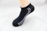 custom logo, design, color knitted cotton black sports socks