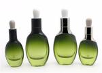 Unique Shaped 15ml 30ml Amber Glass Dropper Bottles For Essential Oil , Cosmetic