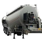 Self dumping V Type Transport Powder Bulker Tank Truck Semi Trailer with 1840mm