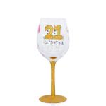 High Quality Factory customized Personalized Glitter Wine Glass