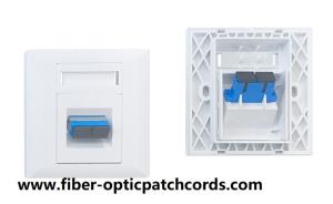 Wholesale FTTH wall mount box fiber faceplate for SC duplex adapter from china suppliers