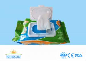 Wholesale Alcohol Free Baby Wet Wipe For Private Label , Plain Non - Woven Spunlace from china suppliers