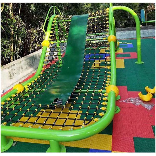 Large Playground Climbing Net Frame 6 Strand Steel Rope Spider Web Kid Play Site