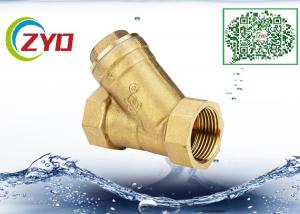 Wholesale 1/2  Brass Hot Forging Y Type Water Filter Valve For Fan Coil Heating Radiator Air Condition Booster Pump With S/S NET from china suppliers