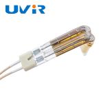 Double Tube Halogen Quartz Tube Infrared Heating Lamp Gold Coated