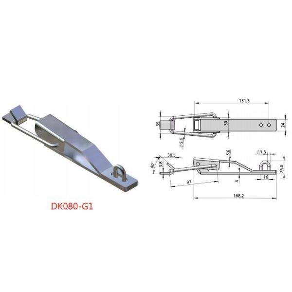 Galvanized Finished Rustproof Adjustable Heavy Duty Toggle Latches Lock