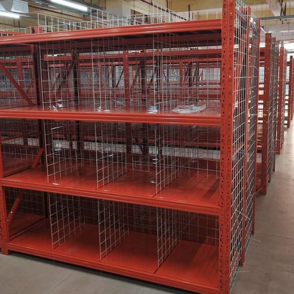 600kg Medium Duty Racking Logistics SGS Pallet Racking Mesh Shelves