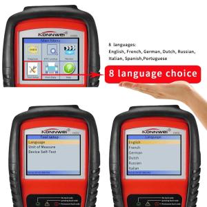 Wholesale Real Time Automotive OBD2 Car Scanner Kw830 2.8 Inches LCD Screen 12 Months Warranty from china suppliers