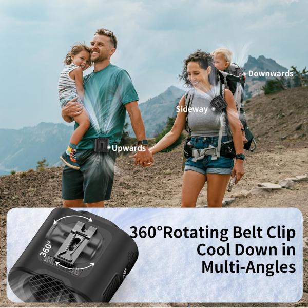 Socool Fan 14500mAh Clip Waist Fan Stay Cool On The Move With Our Type-C