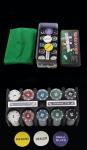 OEM Texas Hold 'Em Poker Set Blackjack Game With 200 Chips Tablecloth In