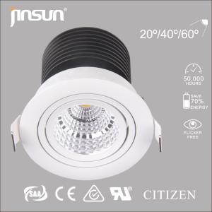 Wholesale led cob downlight 15W 20/40/60 degree dimmable cob downlight，wooden color,sliver high outp from china suppliers