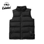 Wholesale Custom Winter Stand Collar Sleeveless Utility Vest Men Waistcoat Down