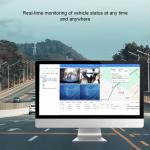 4G Fleet Vehicle Tracking Systems Wide Angle Video Recording Live Track GPS