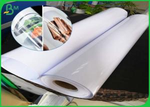 China Waterproof Cardboard Paper Roll , 150 gsm 190gsm High Glossy RC Photo Paper Roll With Matte Back For Pigment Ink on sale
