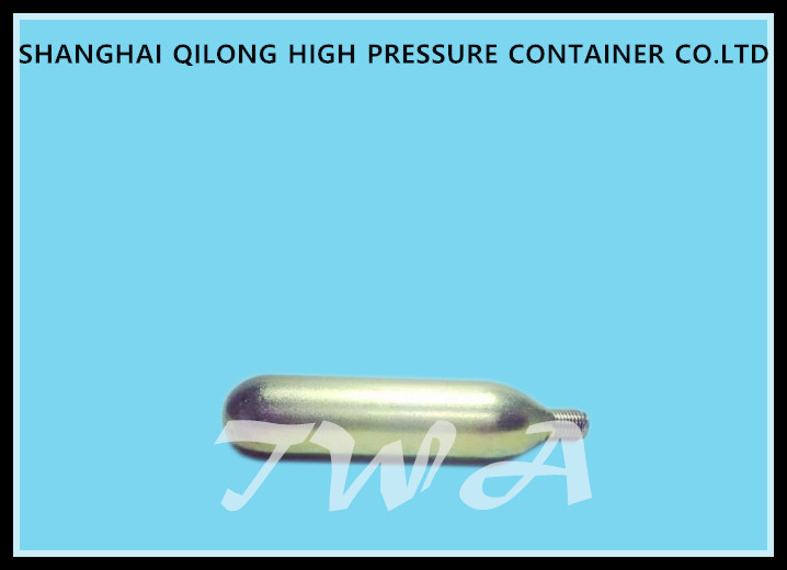 Steel 8g Disposable Gas Cylinders Co2 Cartridge Cylinder / Aluminum Co2 Cylinders
