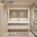 Stylish Solid Wood Bathroom Vanity with Drawer Storage and Durable Carrara