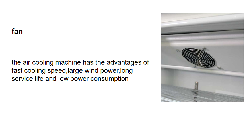 2 / 3 Door Air Cooled Refrigerated Display Cabinet White Commercial Large Capacity