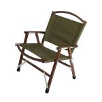 China Classic Folding Camping Portable Wooden Chair With Carry Bag