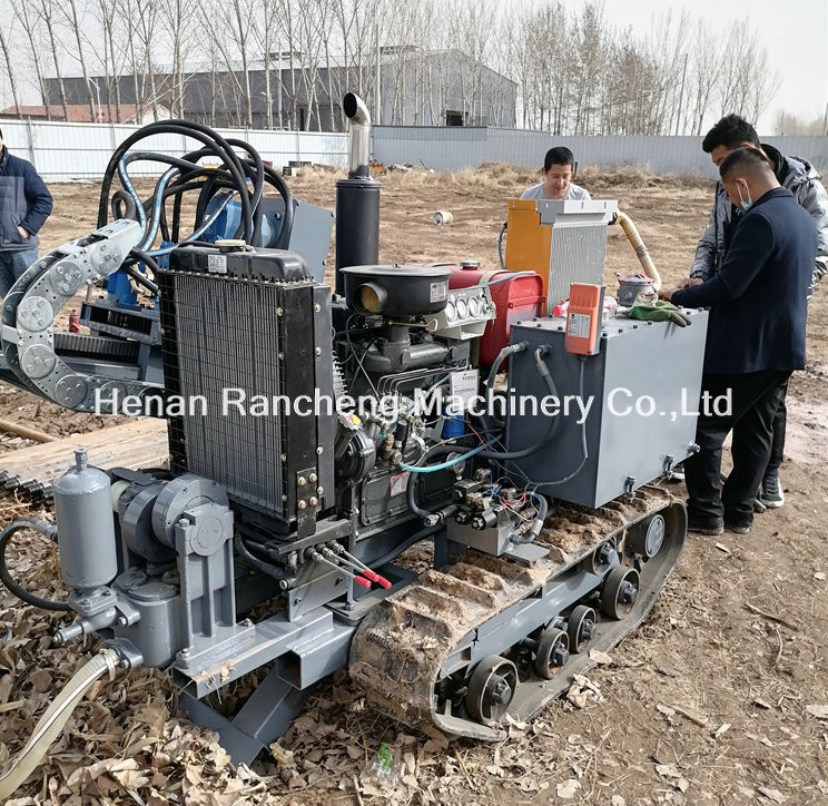 2.2t Hydraulic HDD Drilling Rig 160KN Pull Force 62KW Diesel Engine