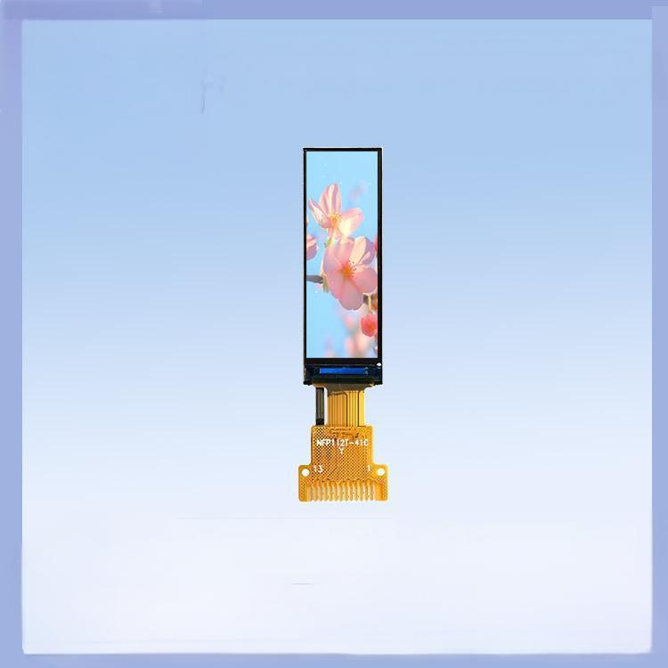 1.12-inch IPS TFT LCD Screen | 50×160 Dot Matrix Serial Screen with GC9D01 Driver, Special for Industrial Equipment Status Bars / Smart Wearables,
