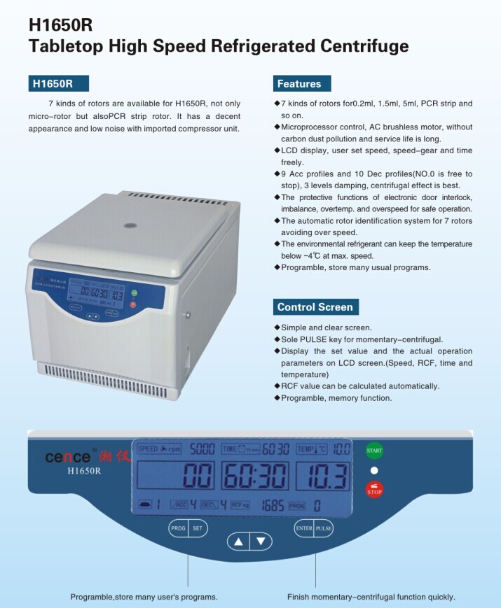 AC220V High Speed Centrifuge Bio Separation System For Hospital