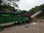 Biomass Wood Chips Crusher / Large Capacity Diesel Wood Chipper Machine/ Forest