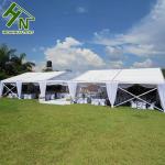 Aluminium PVC Church White Marquee Tent With Romatic Curtain For Gala