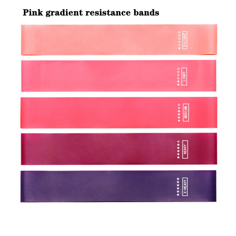 Silicone Gradient Color Yoga Resistance Band 600mm With Multiple Color Choices