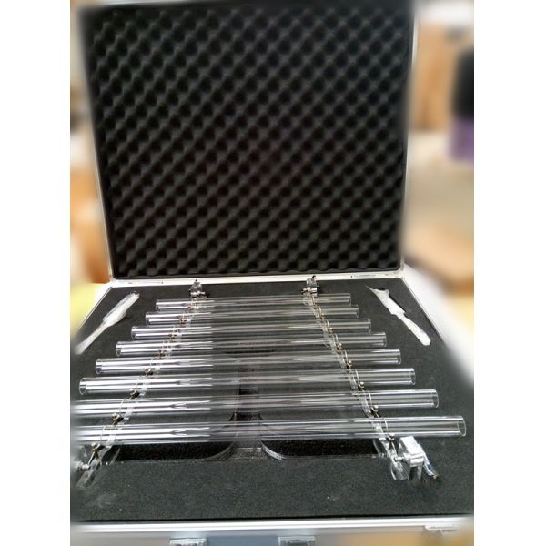 Quartz Crystal Harp Wrapped by Alumina Alloy Box with crstal mallet