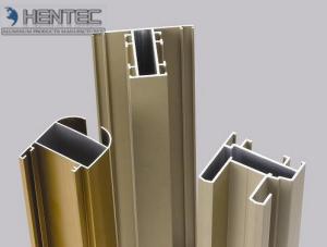 Wholesale Gold Anodized Aluminum Window Extrusion Profiles , Extruded Aluminum Window Frame from china suppliers