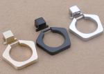 Cabinet Wardrobe Hardware Pull Handles , Black Color Furniture Handles