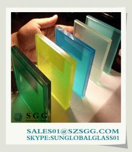 Wholesale colorful pvb laminating glass from china suppliers