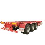 Truck Trailer 3 Axle 20ft/40ft Container Chassis Truck Semi Trailer with Self
