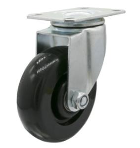 Wholesale 4 Inch Nylon Wheels With Bearings Swivel Caster PP Caster Wheels Zinc Coated from china suppliers