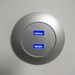 EU Standard Input 100-240V AC 50/60Hz Output 5V 2A Power Adaptor Silver Color